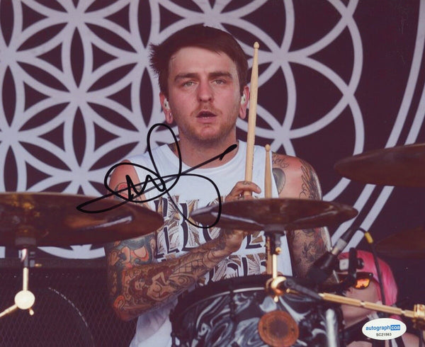 Mat Nicholls Signed Bring Me The Horizon 8x10 Photo Autograph BMTH ACOA COA