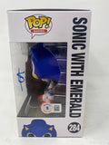 Ben Schwartz Signed Funko Pop Sonic The Hedgehog Emerald 284 Autograph BAS COA