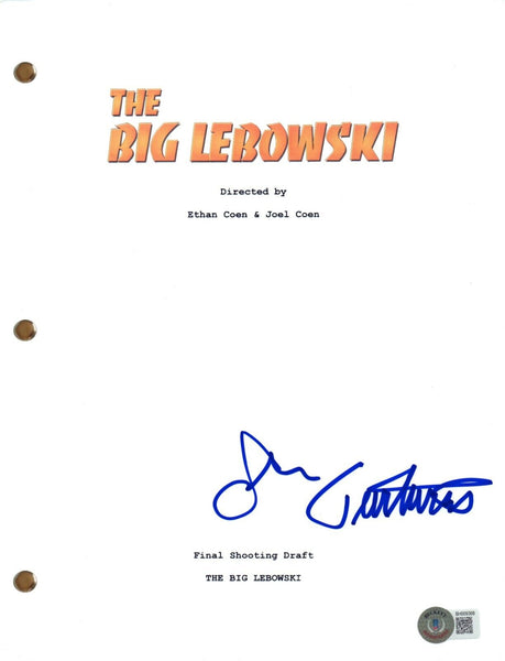 John Turturro Signed The Big Lebowski Movie Script Screenplay Autograph BAS COA