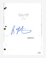 Ron Livingston Signed Autographed Office Space Movie Script Screenplay ACOA COA