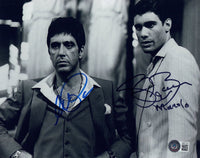 Al Pacino & Steven Bauer Signed Autographed 8x10 Photo Scarface Beckett COA