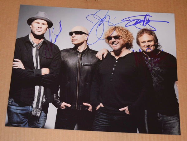 Chickenfoot Signed Autograph 11x14 Photo Sammy Hagar Anthony Smith Satriani COA