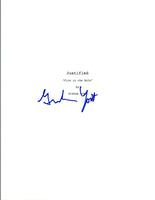 Graham Yost Signed Autographed JUSTIFIED  Pilot Episode Script COA VD