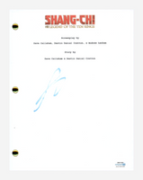 Andy Le Signed Shang-Chi and the Legend of the Ten Rings Movie Script ACOA COA