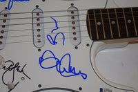 THE BEACH BOYS Signed Autograph Guitar Wilson Love Jardine Johnston Marks BAS