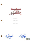Cheech Marin & Tommy Chong Signed Autograph Up In Smoke Movie Script Beckett COA