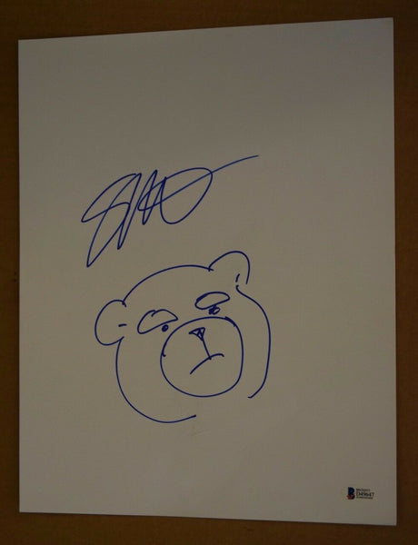 Seth MacFarlane Signed Autographed 11x14 Hand Drawn TED Sketch Drawing BAS COA