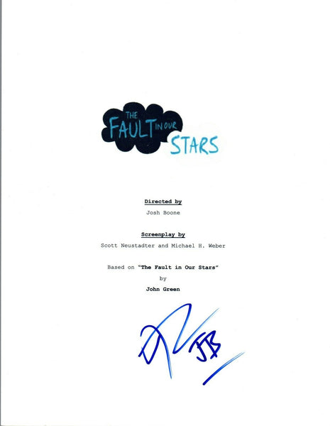 Josh Boone Signed Autographed THE FAULT IN OUR STARS Script Screenwriter COA VD