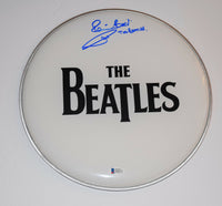 Pete Best Signed Autograph Drumhead THE BEATLES Beckett BAS COA