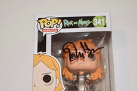 Dan Harmon Signed Rick and Morty WARRIOR SUMMER 341 Funko Pop Figure Beckett COA