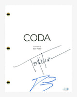 Troy Kotsur & Daniel Durant Signed CODA Movie Script Full Screenplay ACOA COA