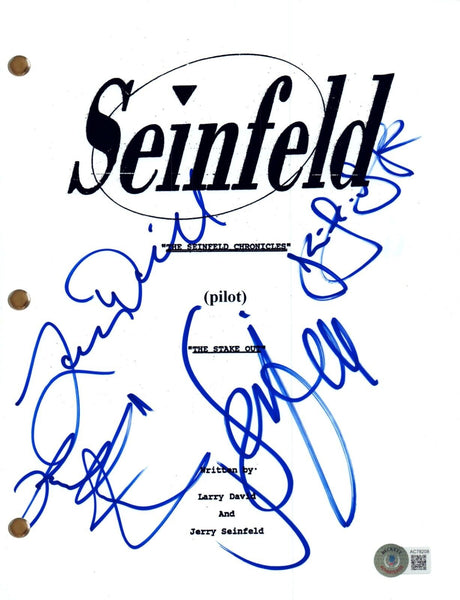 Seinfeld Cast Signed Pilot Script Screenplay Jerry Julia Jason Larry David BAS