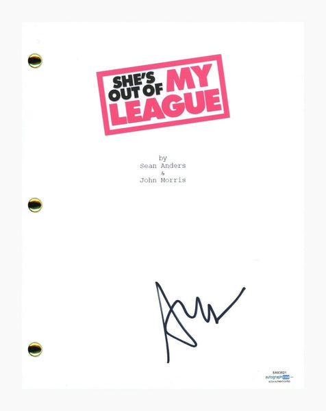Alice Eve Signed She's Out Of My League Movie Script Screenplay ACOA COA
