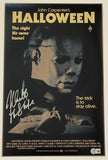 Nick Castle Signed Halloween 11x17 Movie Poster Photo Michael Myers Beckett COA