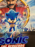 Sonic The Hedgehog Cast Signed 11x14 Photo x3 Jim Carrey Tika Sumpter COA