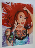 Megan Massacre Signed Autograph 11x14 Photo Tattoo Artist NY INK Hot Sexy COA VD