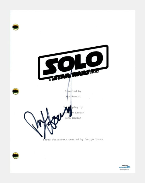 Ron Howard Signed Autographed Solo A Star Wars Story Movie Script  ACOA COA