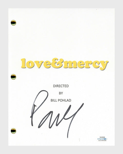 Paul Giamatti Signed Autographed Love & Mercy Movie Script Screenplay ACOA COA