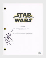 Andy Serkis Signed Autographed Star Wars The Force Awakens Movie Script ACOA COA