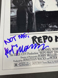 Keith Morris Zander Schloss Signed Repo Man Movie Poster The Circle Jerks BAS