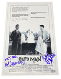 Keith Morris Zander Schloss Signed Repo Man Movie Poster The Circle Jerks BAS