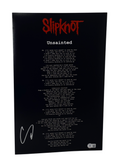 Corey Taylor Signed Slipknot Unsainted 11x17 Lyric Poster Photo Beckett COA