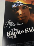 Ralph Macchio Robyn Lively Signed The Karate Kid Part III 3 Movie Poster BAS COA