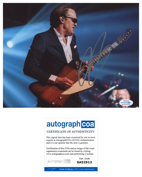 Joe Bonamassa Signed Autograph 8x10 Photo Blues Rock Guitarist ACOA COA