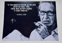 Boston George Jung Signed Autograph 11x14 Photo Blow Movie Smuggler Beckett COA