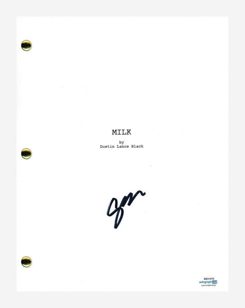 Gus Van Sant Signed Autographed Milk Movie Script Full Screenplay ACOA COA