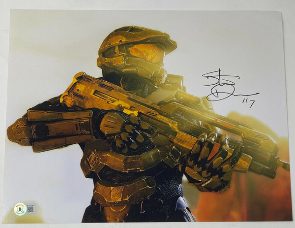 Steve Downes Signed Autographed 11x14 Photo Halo Master Chief Beckett COA