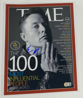 Elon Musk Signed Autographed 11x14 Photo Tesla SpaceX Beckett COA
