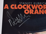 Malcolm McDowell Signed A Clockwork Orange 11x17 Movie Poster Photo Beckett COA