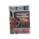 Tim Rose Signed Admiral Ackbar Funko Pop Star Wars It's A Trap Beckett COA