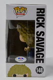 Rick Savage Def Leppard Signed Autograph Funko Pop Rocks #148 PSA/DNA COA