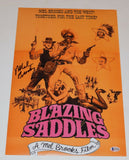Mel Brooks Signed Autographed 12x18 Poster Photo Blazing Saddles Beckett BAS COA