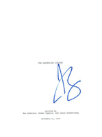 Jason Schwartzman Signed Autographed THE DARJEELING LIMITED Movie Script COA