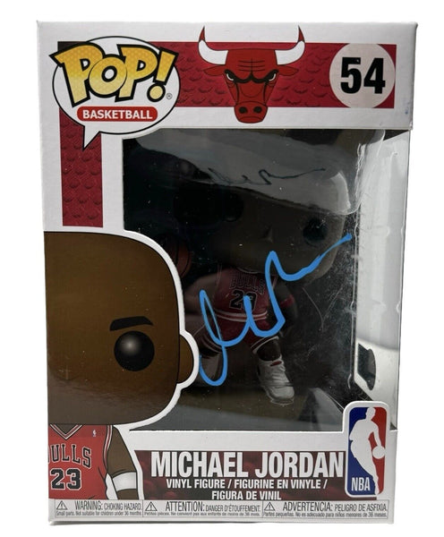 Matt Damon Signed Funko Pop Michael Jordan Chicago Bulls Air Movie Beckett COA