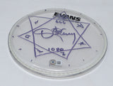 Danny Carey Tool Signed Stage Used 8" Drumhead Heptagram Autograph Beckett COA