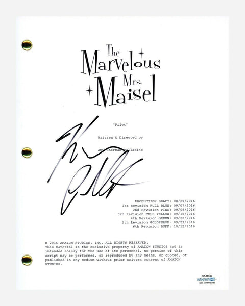Kevin Pollak Signed Autographed The Marvelous Mrs Maisel Pilot Script ACOA COA