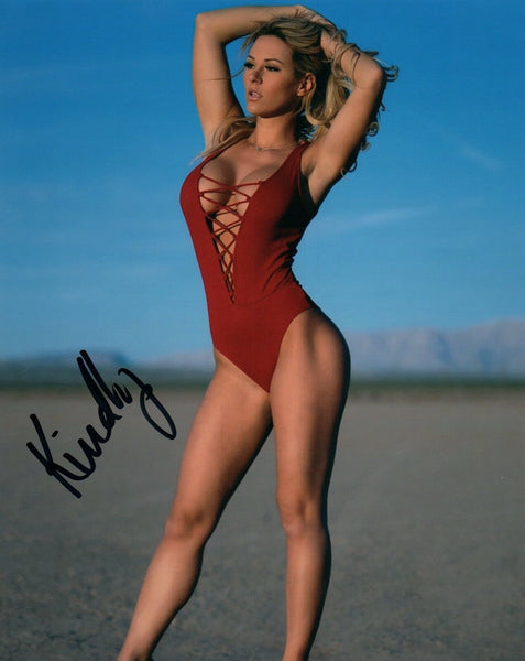 Kindly Myers Signed Autographed 8x10 Photo Hot Sexy Model COA