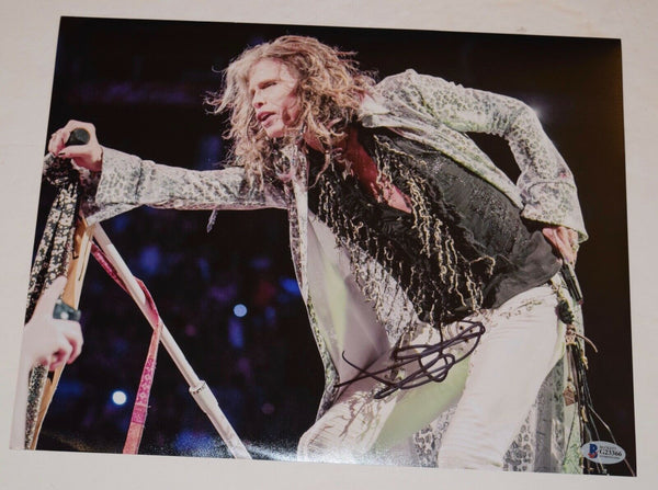 Steven Tyler Signed Autographed 11x14 Photo AEROSMITH Beckett BAS COA