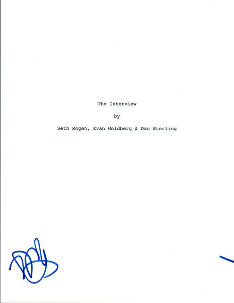 Randall Park Signed Autographed THE INTERVIEW Movie Script COA VD