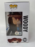 Tom Hanks Signed Autograph Funko Pop Toy Story Woody 168 Figure Beckett COA