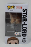 Chris Pratt Signed Funko Pop Star-Lord Guardians of The Galaxy 3 #1201 BAS COA