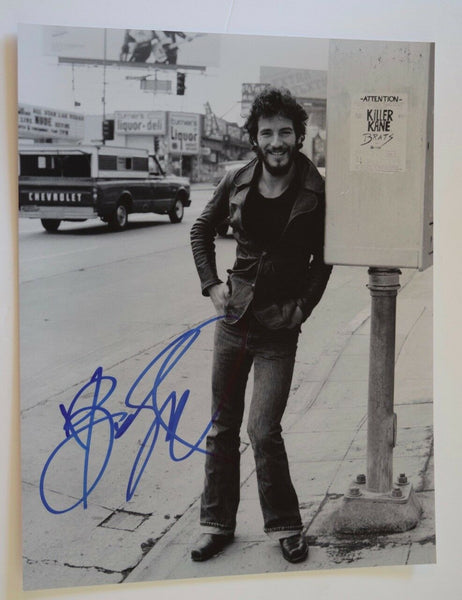 Bruce Springsteen Signed Autographed 11x14 Photo Flawless Signature! COA VD