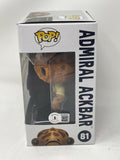 Tim Rose Signed Admiral Ackbar Funko Pop Star Wars It's A Trap Beckett COA