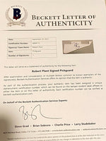 Robert Plant Signed Gold LP Style Electric Guitar Led Zeppelin Beckett BAS COA