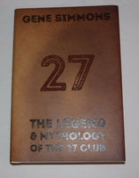 Gene Simmons Signed 27 The Legend & Mythology of the 27 Club Book Kiss BAS COA