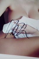 Charlotte McKinney Signed Autographed 11x14 Photo Sexy Hot Topless Model COA AB
